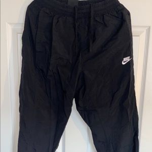 Nike Black Swoosh pants (Size M)